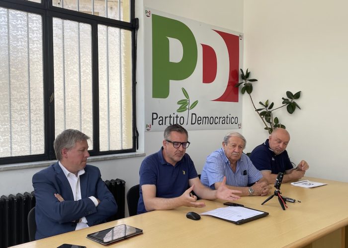 Da sx: Fulvio centoz, Luca Tonino, Biagio Fresi e Michele Monteleone - Pd VdA