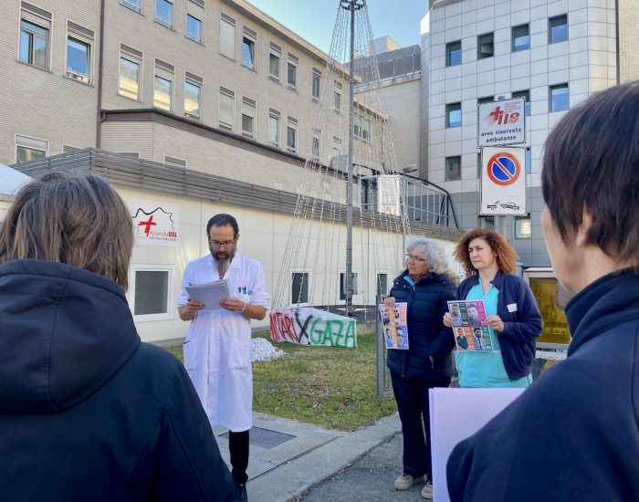 Presidio per Gaza Ospedale Parini - La sanità non si imprigiona