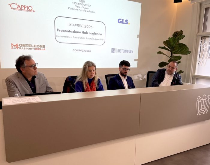 La presentazione dell'hub logistico di Confindustria Valle d'Aosta