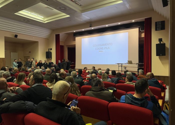Cogne auditorioum - presentazione progetti di fattibilità Pila-Cogne
