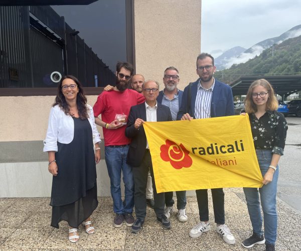 La delegazione di Radicali italiani in visita al carcere di Brissogne