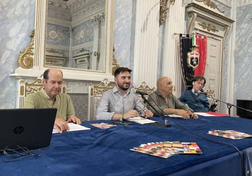 La presentazione di AostaClassica Workshop. Da sx: Salomone, tedesco, Giovinazzo e Bertin