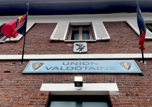 Il Siège central dell'Union Vadôtaine, ad Aosta