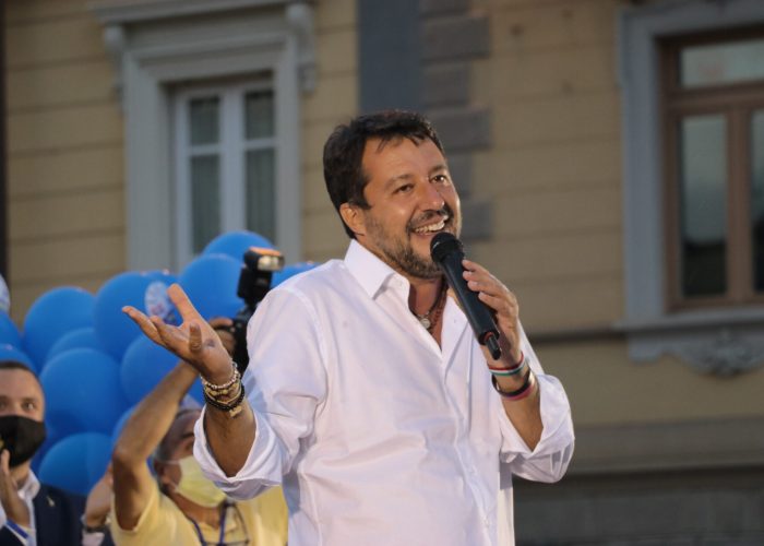 Matteo Salvini ad Aosta