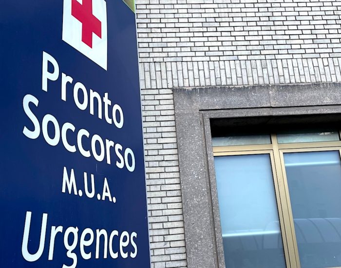 Il Pronto soccorso dell'ospedale "Parini" di Aosta
