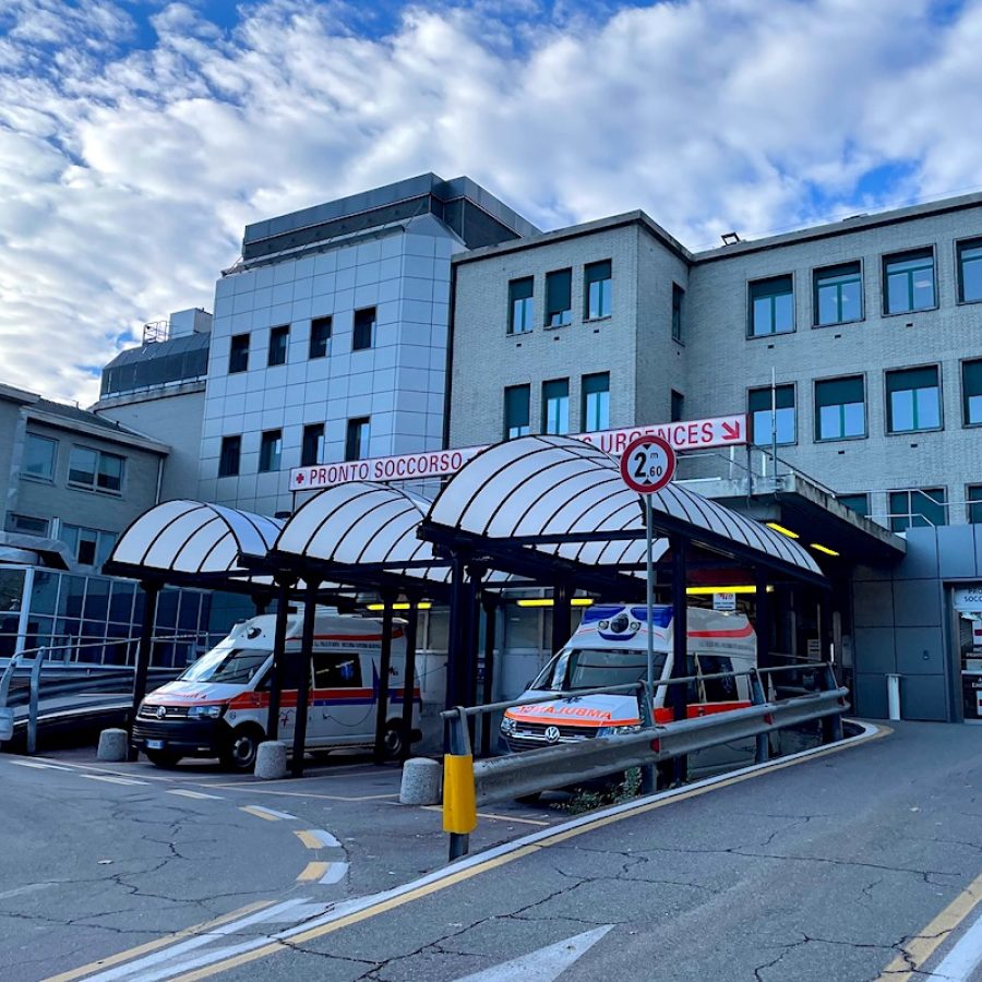 Il Pronto soccorso dell'ospedale "Parini" di Aosta