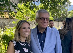 I candidati Vicesindaca e Sindaco di Aosta Valeria Fadda e Raffaele Rocco