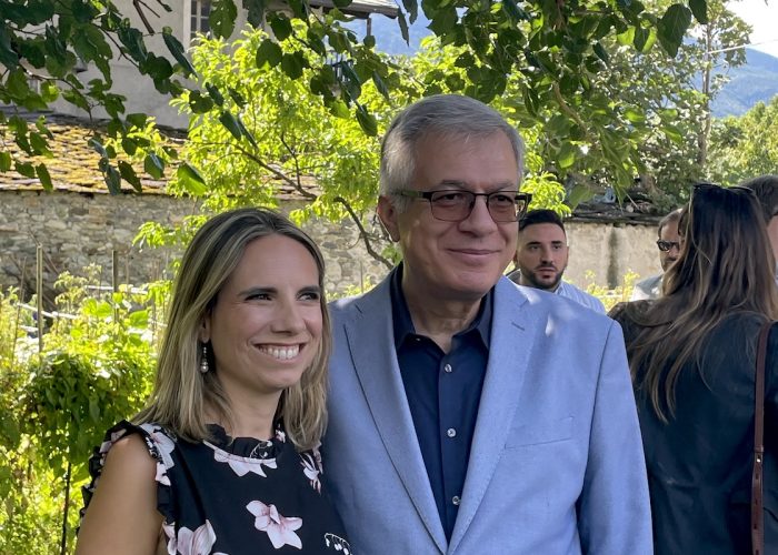 I candidati Vicesindaca e Sindaco di Aosta Valeria Fadda e Raffaele Rocco