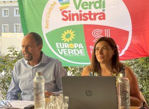 I candidati Sindaco e Vicesindaca di Avs per Aosta Eugenio Torrione e Katya Foletto