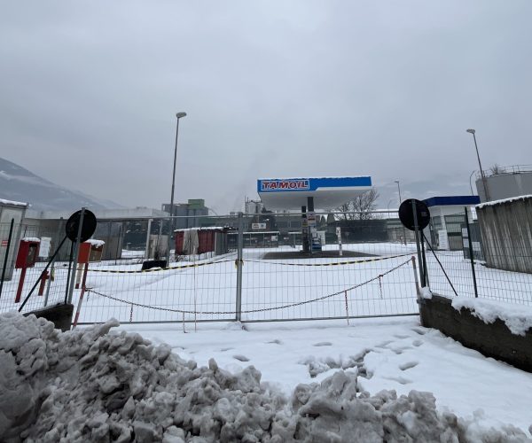 Il distributore di metano di Pollein, unico in Valle d’Aosta