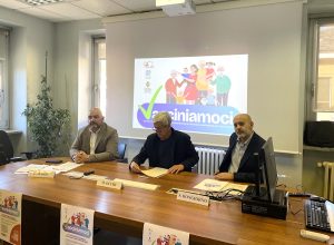 La presentazione della campagna vaccinale contro l'influenza ed il Covid. Da sx: Marzi, Occhi e Bongiorno