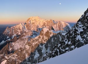 Monte Bianco sommità - ghiacciai convegno