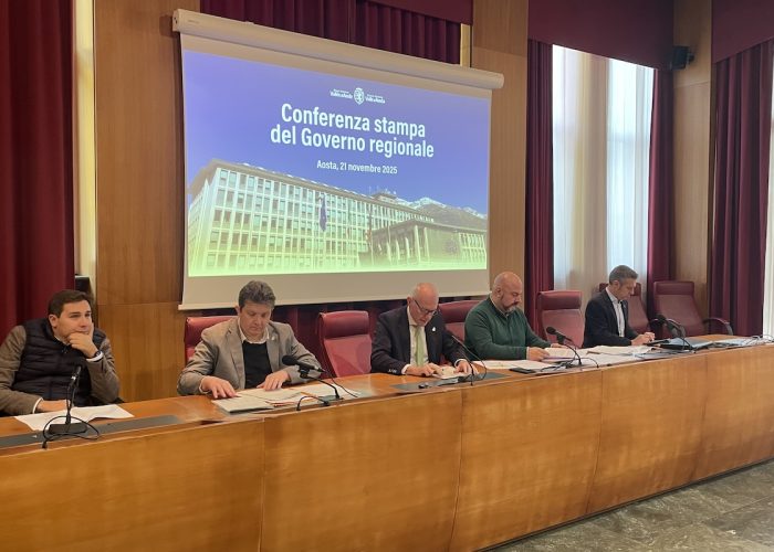 La conferenza stampa di Giunta regionale