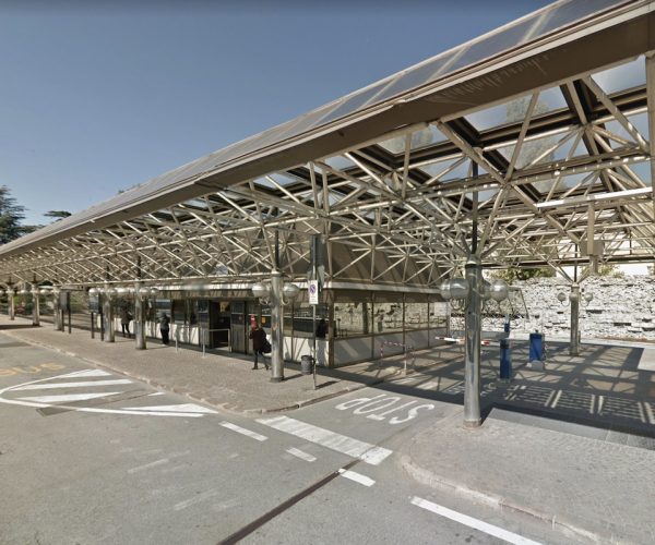 L'autostazione ad Aosta.