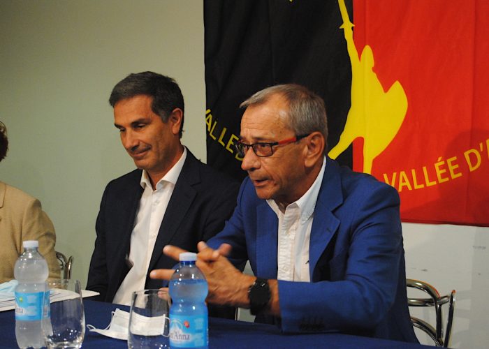 Il candidato Sindaco della Lega Sergio Togni ed il Vice Bruno Giordano