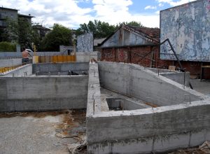 Il cantiere dello Skate Park di Aosta