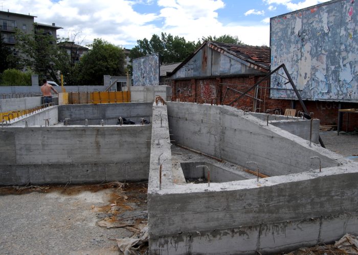 Il cantiere dello Skate Park di Aosta