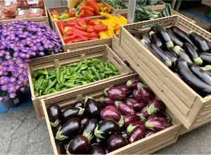Il mercato di quartiere in piazza della Repubblica alle