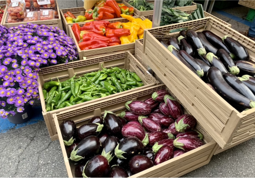 Il mercato di quartiere in piazza della Repubblica alle