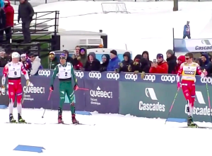 Il podio della sprint di Quebec City