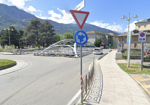 Il ponte nuovo sul Buthier