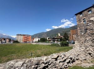 Il prato delle capre vicino alla Torre del lebbroso, ad Aosta