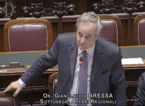 Il senatore Gianclaudio Bressa, all'epoca Sottosegretario agli Affari regionali
