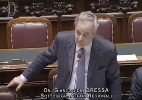 Il senatore Gianclaudio Bressa, all'epoca Sottosegretario agli Affari regionali