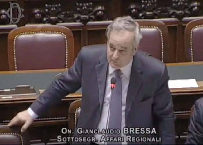 Il senatore Gianclaudio Bressa, all'epoca Sottosegretario agli Affari regionali
