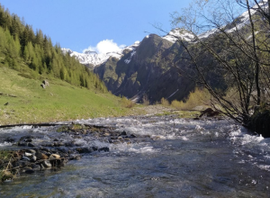 Il torrente Colombaz a Morgex