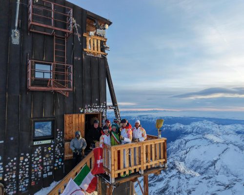Il viaggio della Fiamma Olimpica Capanna Margherita