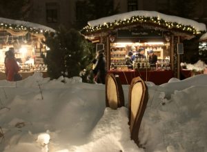 Inaugurazione Marché Vert Noel in Piazza Chanoux