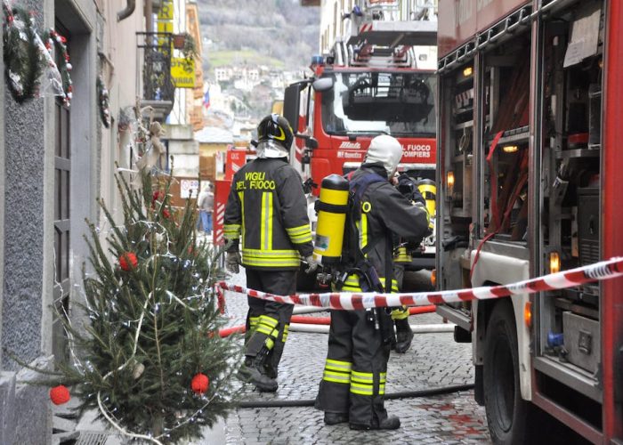 L'intervento in via Croce di Città.