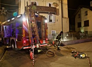 Incendio in Piazza Roncas