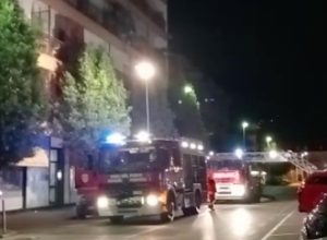Incendio via Torino