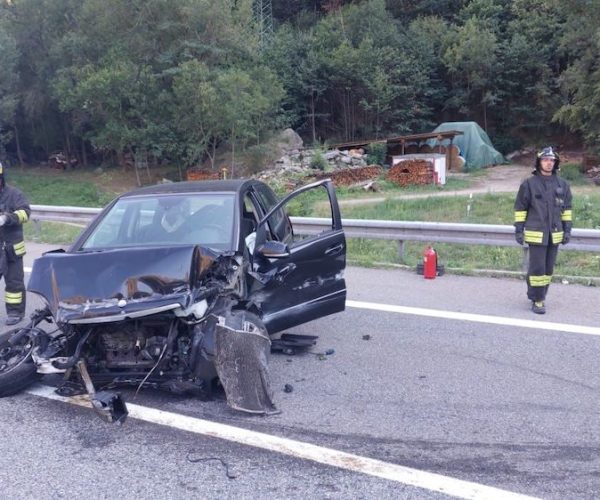 L'incidente sull'A5.