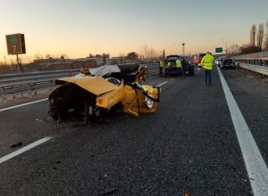 L'incidente sull'A5.