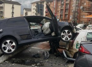 L'incidente in corso Ivrea.
