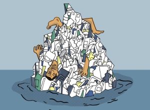 Isola di Plastica opera di Luca Antonuccio