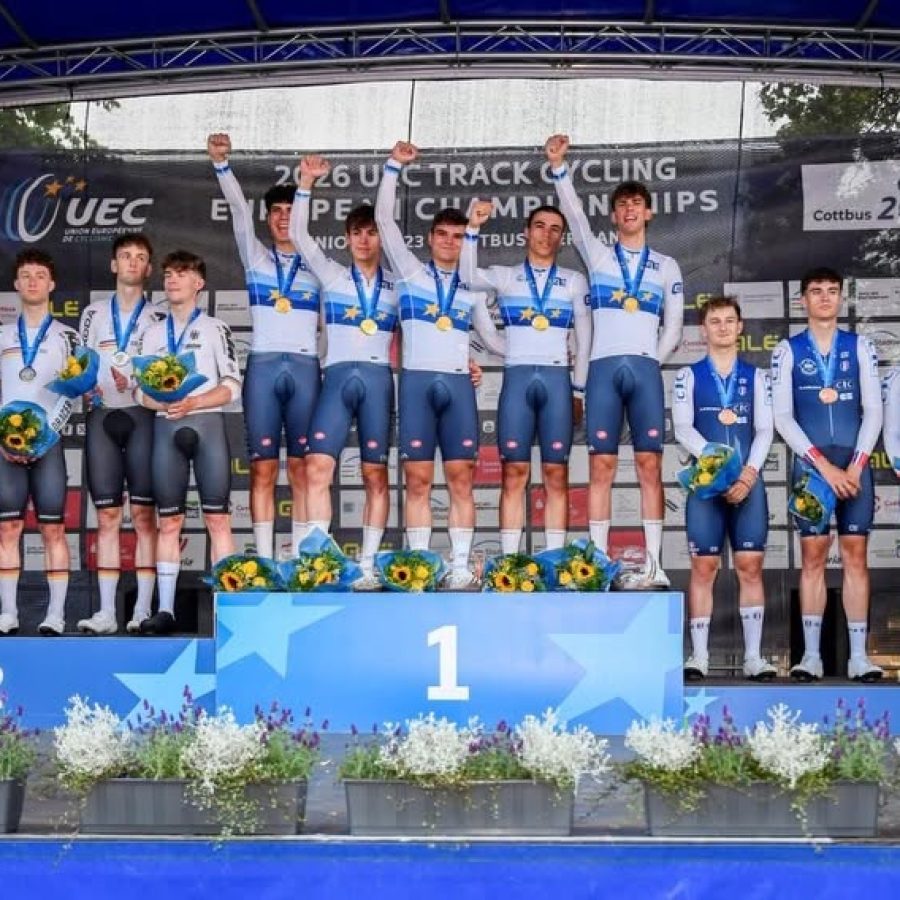 Italia inseguimento a squadre europei oro etienne Grimod