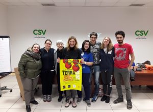 Da sx: Letizia Trombin, Francesca Cristiani, Lucia Favre, Donatella Corti (referente regionale), Veronica Ruberti Fabrizio Bal, Beatrice Caddeo e Andrea Polesel.
