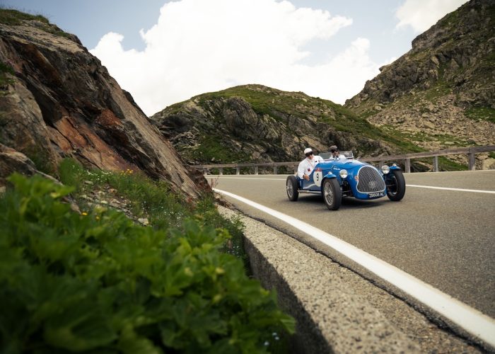 La Simca Sport del di Jonata e Mattia Costante alla Cisalpina Classic Race