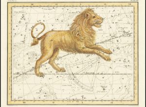 La costellazione del Leone nel volume A Celestial Atlas di Alexander Jamieson