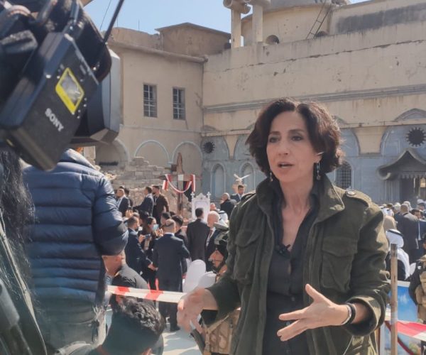 La giornalista Rai Lucia Goracci Foto Twitter