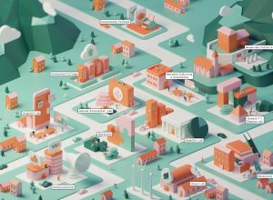 La mappa degli interventi del progetto "Agile Arvier"