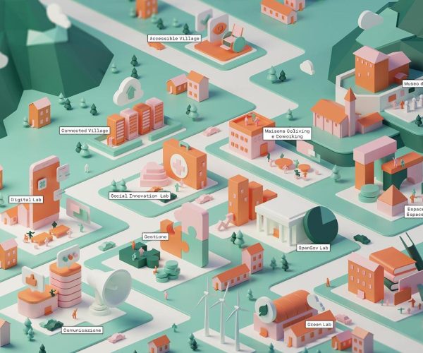 La mappa degli interventi del progetto "Agile Arvier"