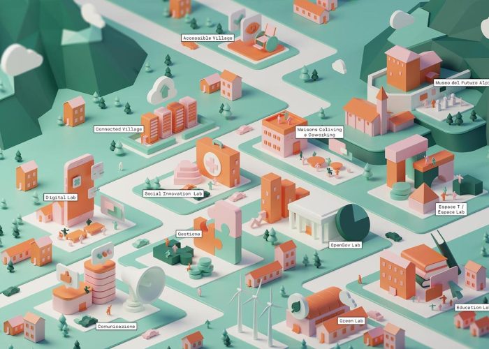 La mappa degli interventi del progetto "Agile Arvier"