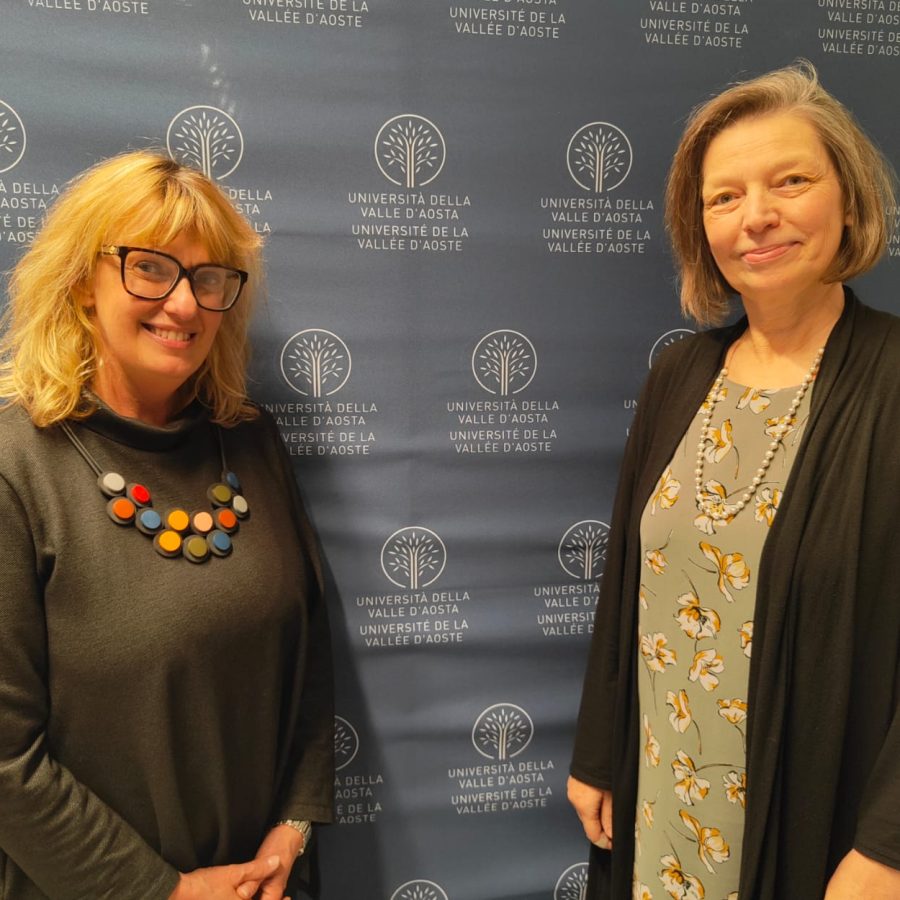 La rettrice Manuela Ceretta e Teresa Grange