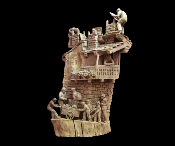 La scultura intitolata “Le Ramoneur”