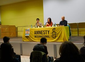 La serata e stata organizzata da Amnesty